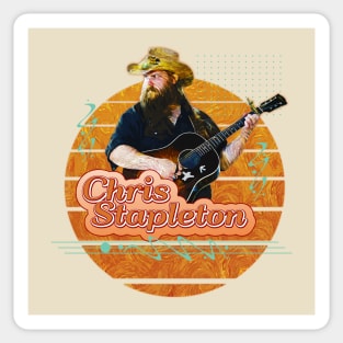 Chris Stapleton \\ Retro Art Sticker